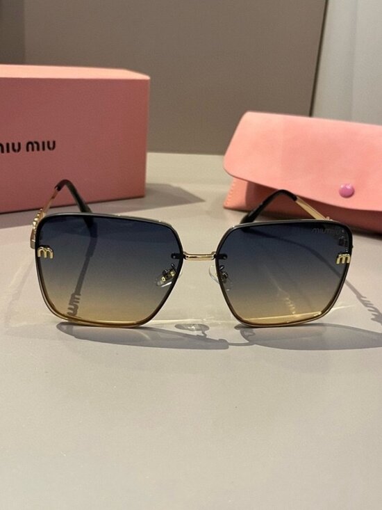 ?️ Miu Miu Gold Frame Sunglasses | Luxe Accent main image 9
